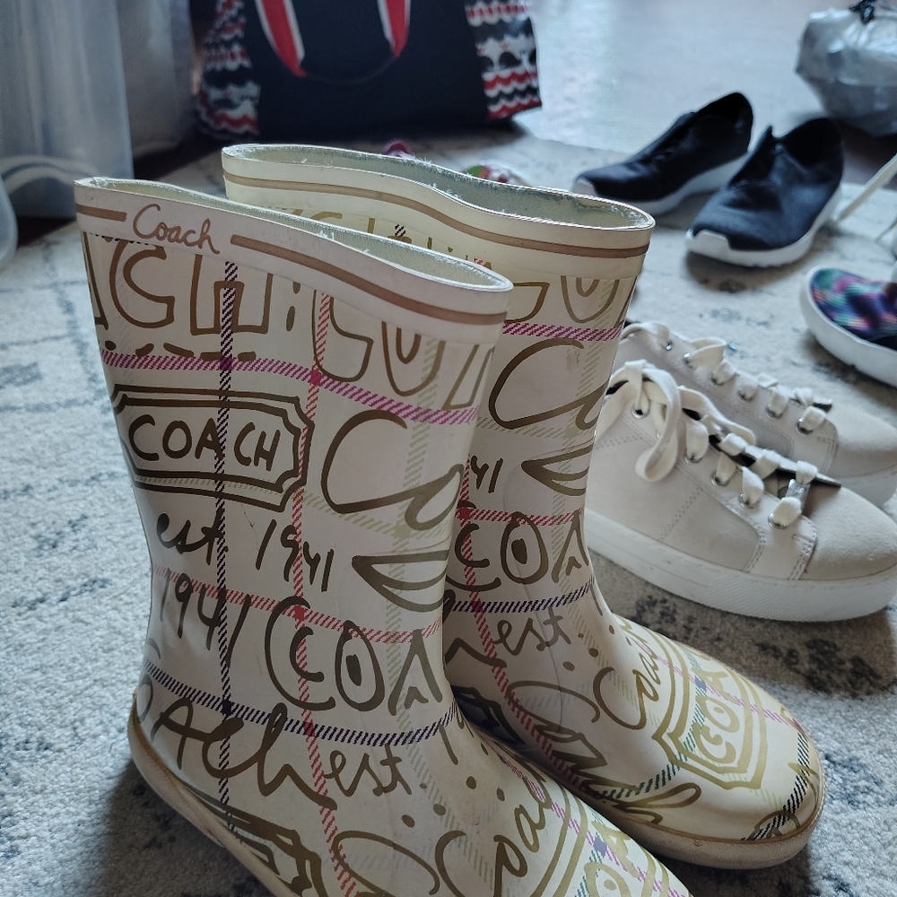 Coach rain boots